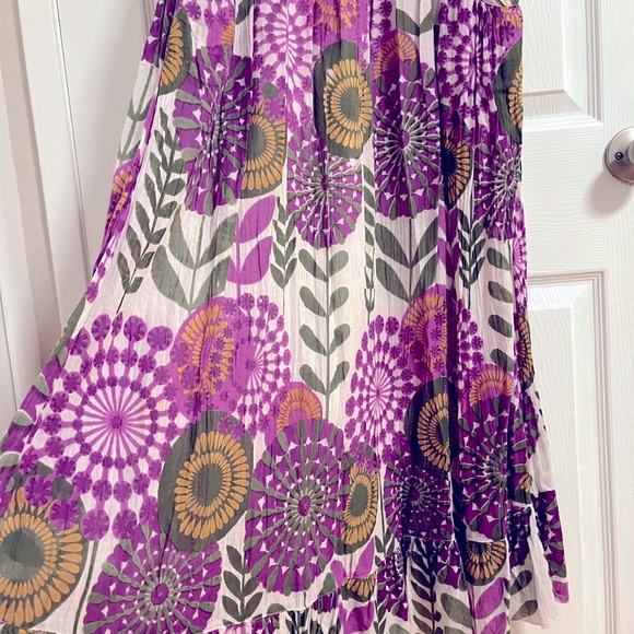 Boho Strapless Maxi Dress - Picture 2 of 3